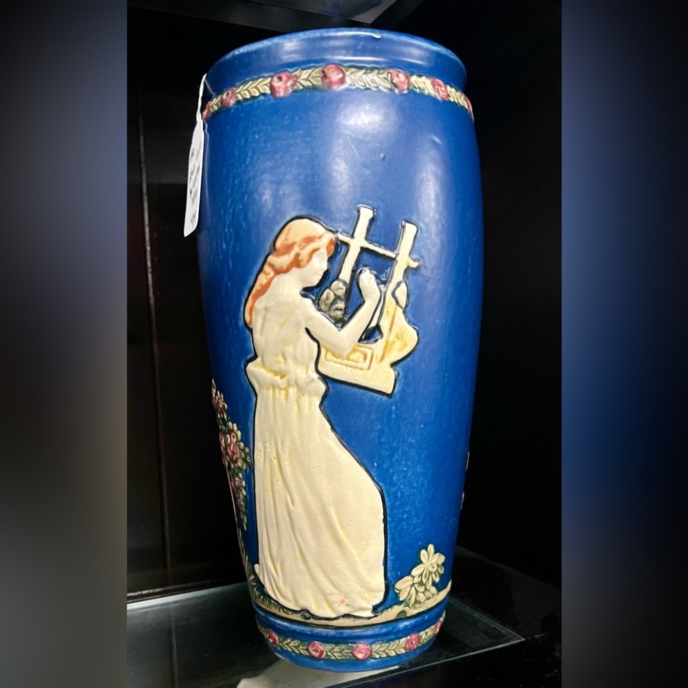 Blue Ware by Weller Pottery Vase